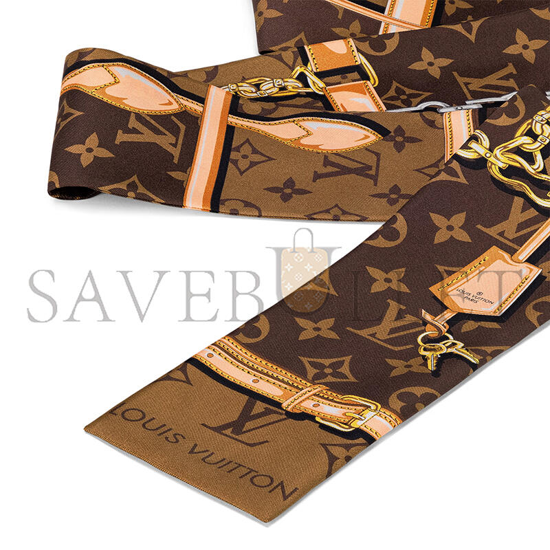 LOUIS VUITTON SCARF MONOGRAM CONFIDENTIAL BANDEAU M78655 (120*8cm)
